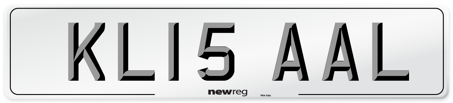 KL15 AAL Number Plate from New Reg